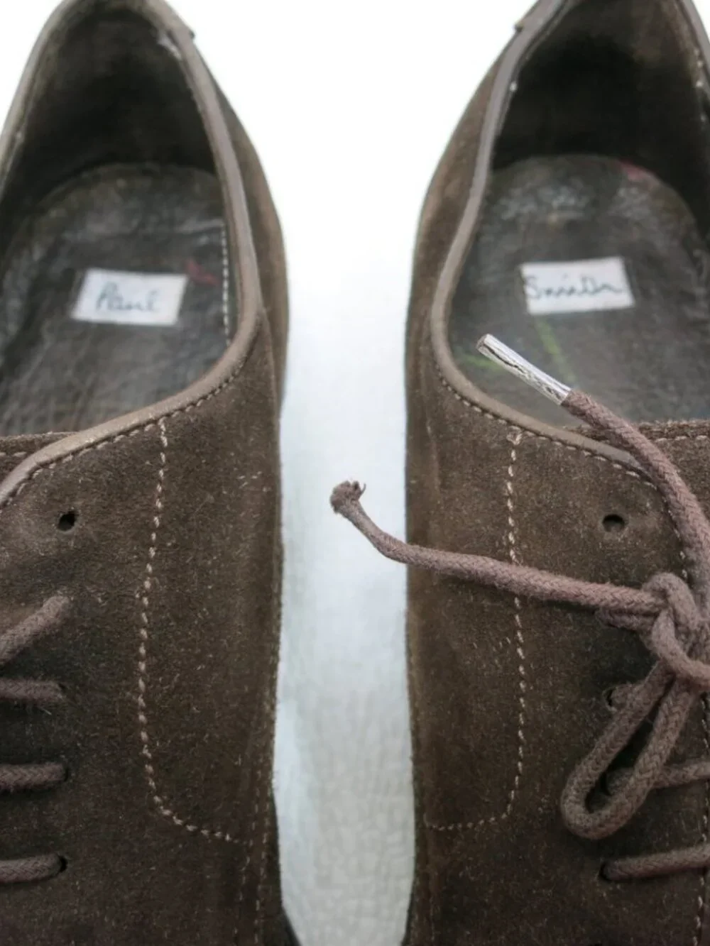 Paul Smith Brown Suede Leather Dress Oxfords Comfort Shoes Men's Size 9.5 M